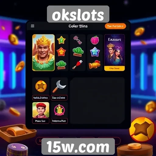 Interface do usuário do okslots é amigável e acessível